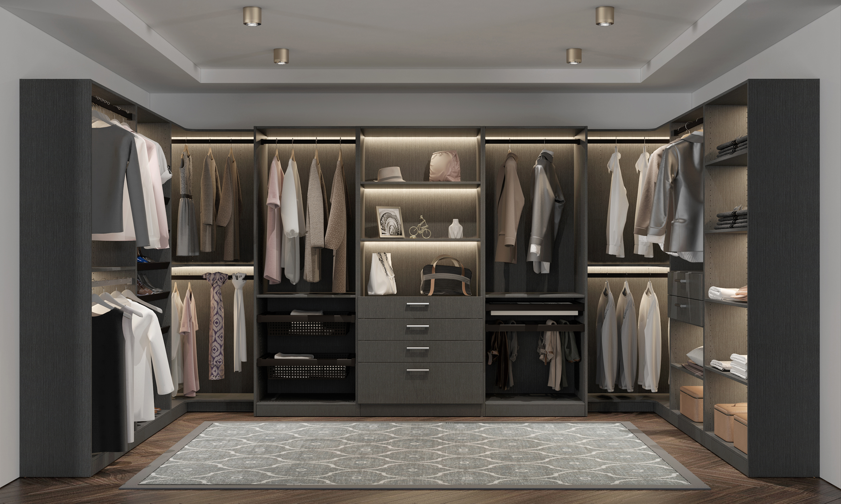 Satin Dusk cabinetry collection