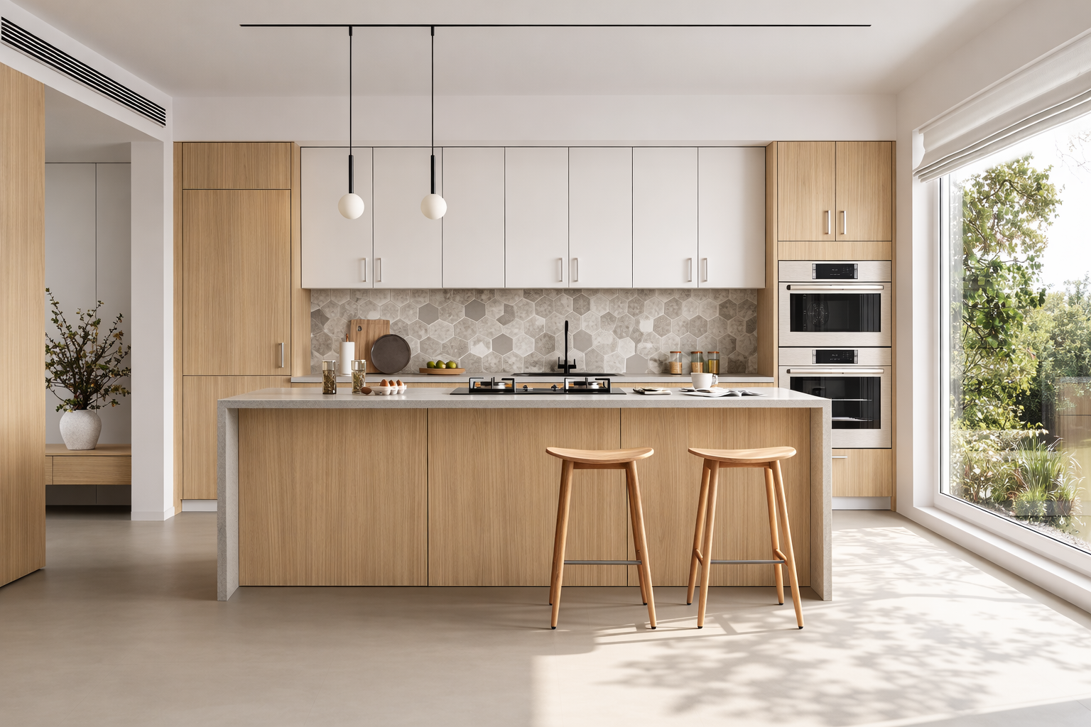 White Oak cabinetry collection